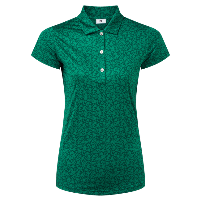 Footjoy Painted Floral Cap Sleeve Lisle Ladies