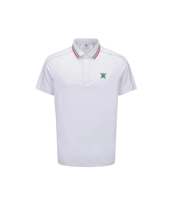 Anew Golf Knit Collar Short T-Shirt