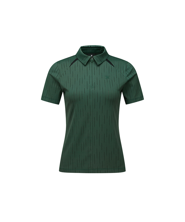 Anew Golf Ladies Solid Back Zip T-Shirt