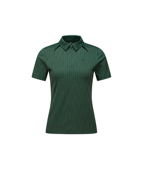 Anew Golf Ladies Solid Back Zip T-Shirt