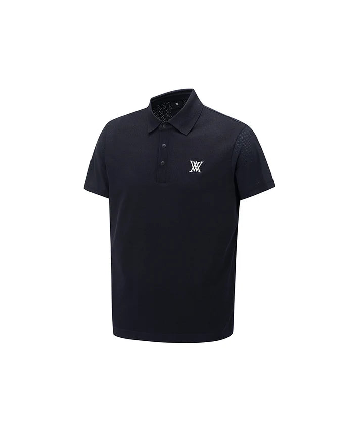 Anew Golf Hybrid Air Hole Short Sleeve Sweater