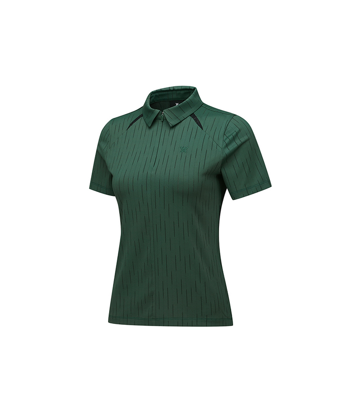 Anew Golf Ladies Solid Back Zip T-Shirt