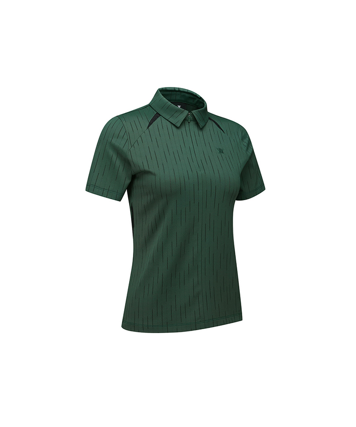 Anew Golf Ladies Solid Back Zip T-Shirt