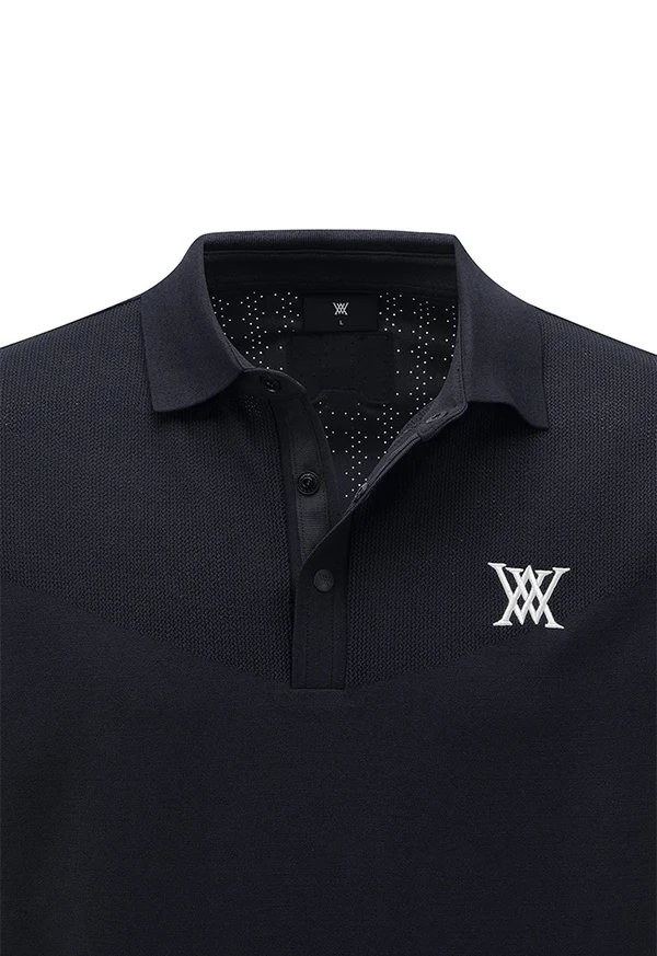 Anew Golf Hybrid Air Hole Short Sleeve Sweater