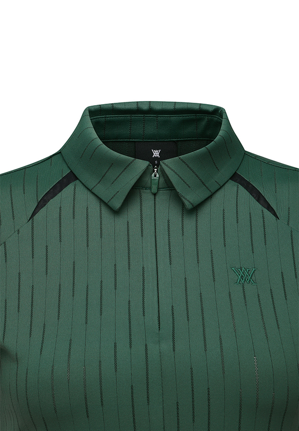 Anew Golf Ladies Solid Back Zip T-Shirt