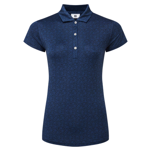 Footjoy Painted Floral Cap Sleeve Lisle Ladies