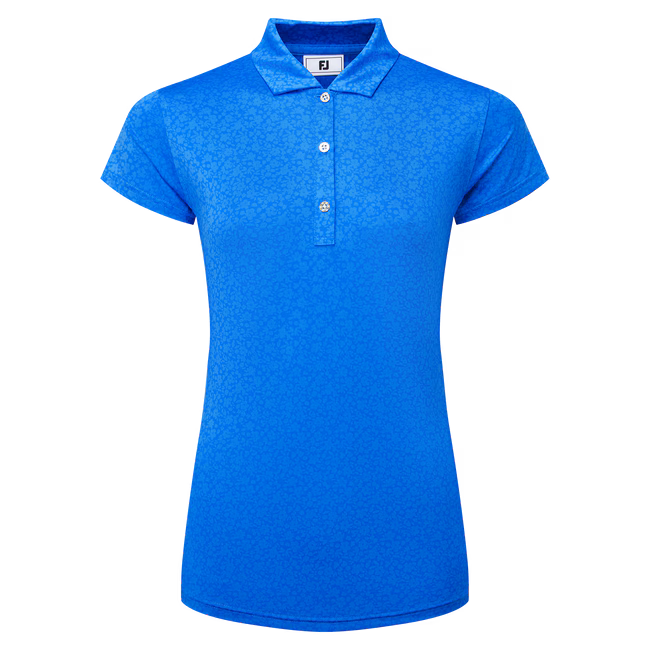 Footjoy Painted Floral Cap Sleeve Lisle Ladies