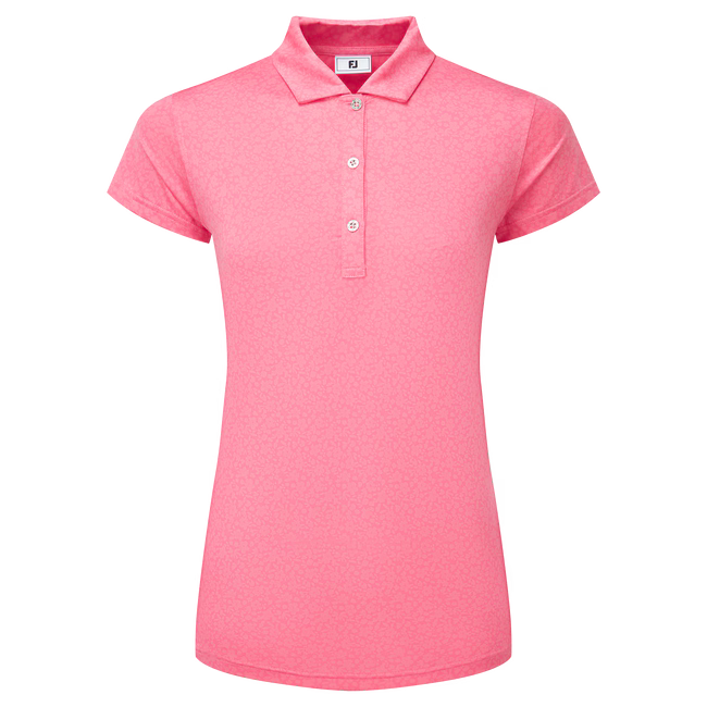 Footjoy Painted Floral Cap Sleeve Lisle Ladies