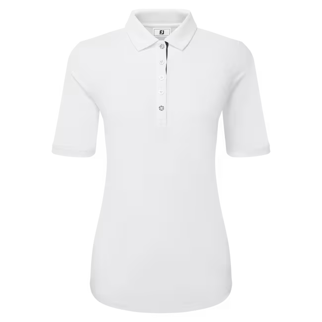Footjoy  Half Sleeve Ruched Lisle Ladies