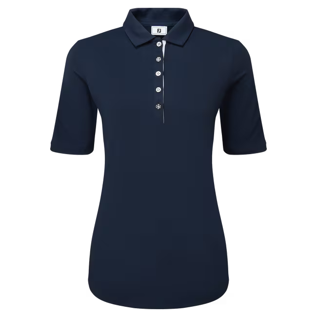 Footjoy  Half Sleeve Ruched Lisle Ladies