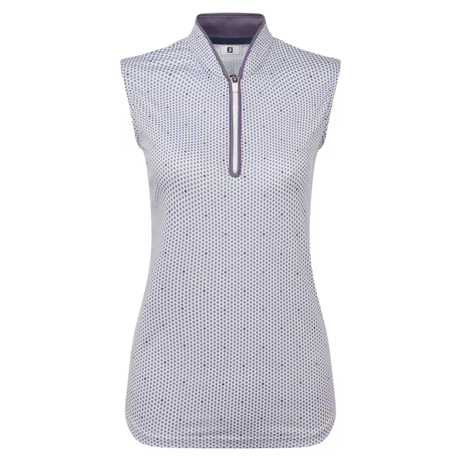 Footjoy Zip Front Tank Printed Ladies