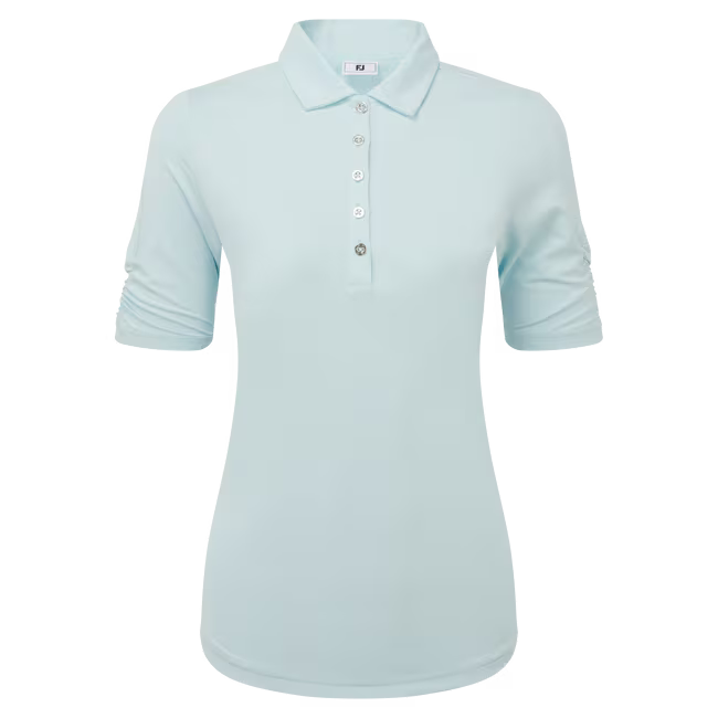 Footjoy  Half Sleeve Ruched Lisle Ladies