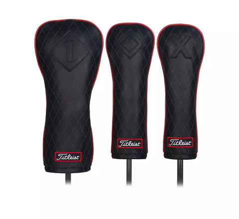 Titleist Jet Black Leather Headcover- Fairway