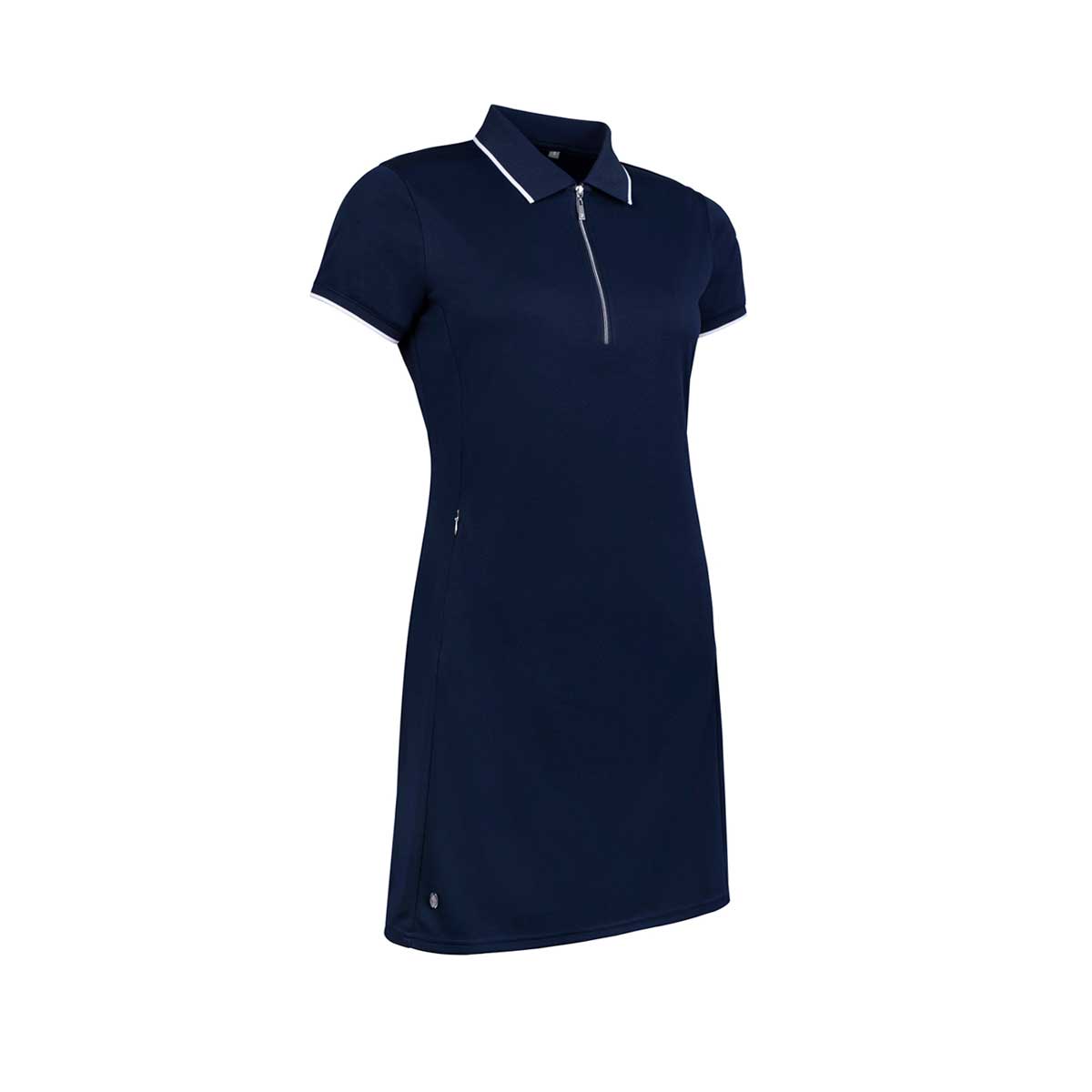 Glenmuir Victoria Zip Collar Print Dress w. Detachable Ladies Shorts