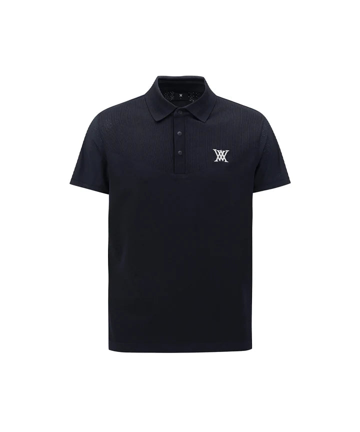 Anew Golf Hybrid Air Hole Short Sleeve Sweater