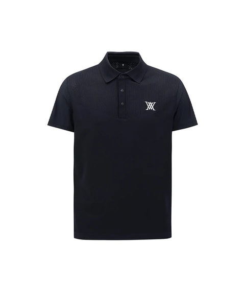 Anew Golf Hybrid Air Hole Short Sleeve Sweater