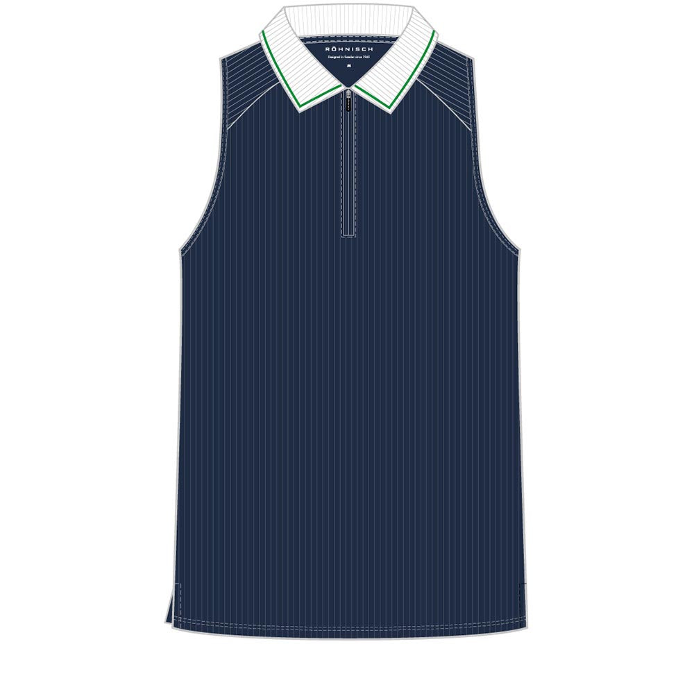 Röhnisch Ladies Rib Sleeveless Poloshirt